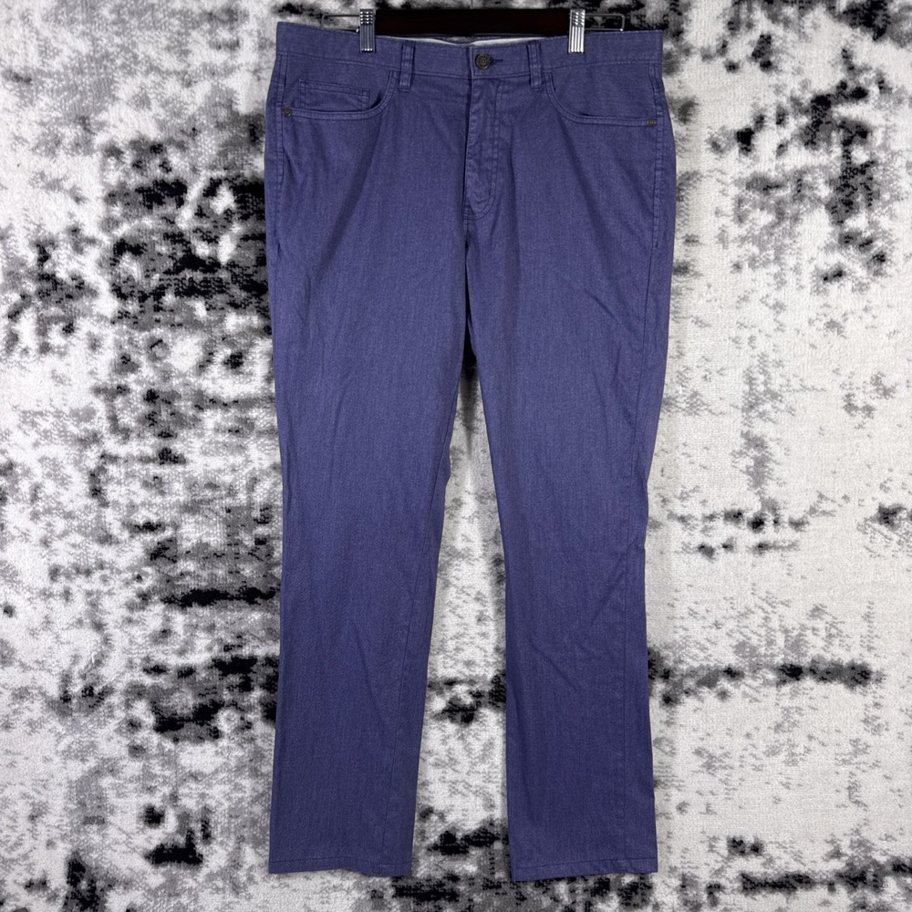 Johnston & Murphy XC4 Slim Fit Jeans Mens Size 34x34 Blue Performance Stretch